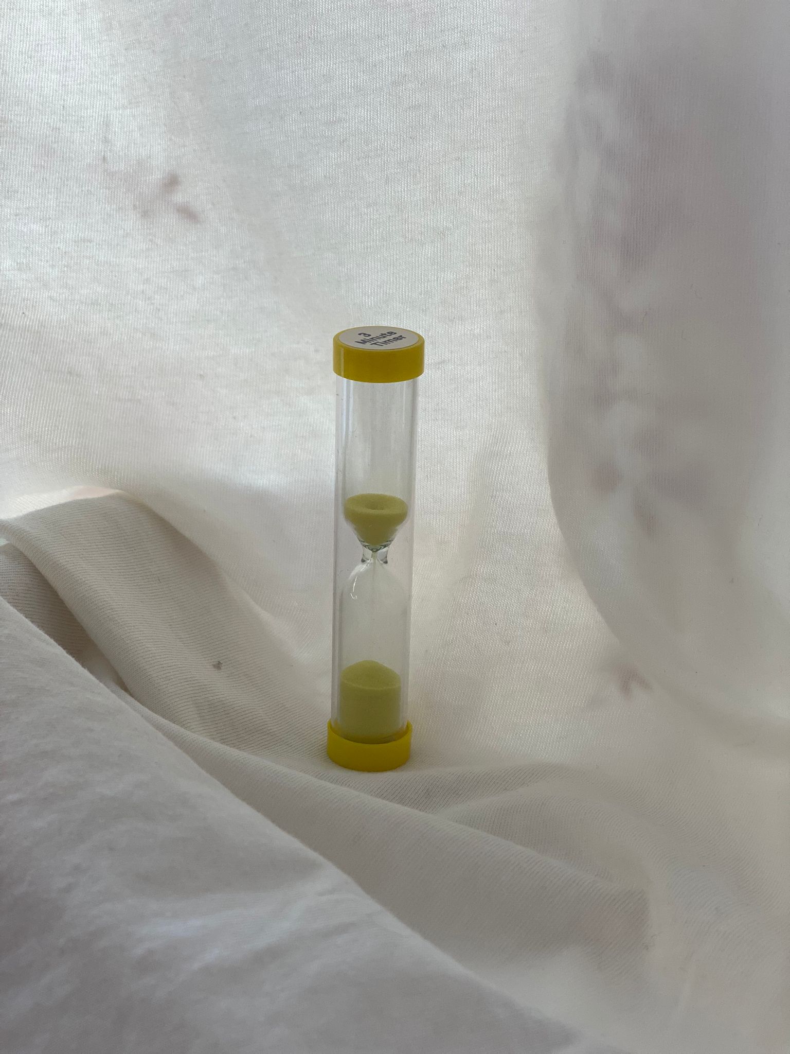 Rellotge de sorra de 3 minuts groc