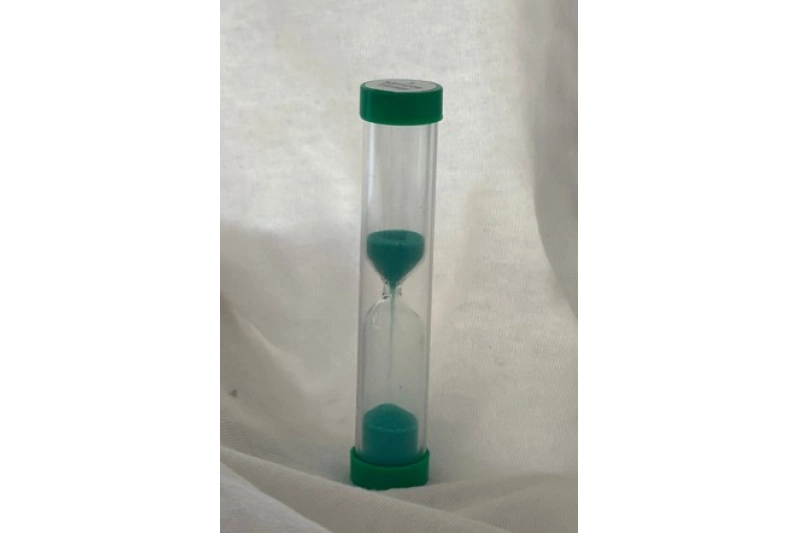 Rellotge de sorra de 1 minut verd