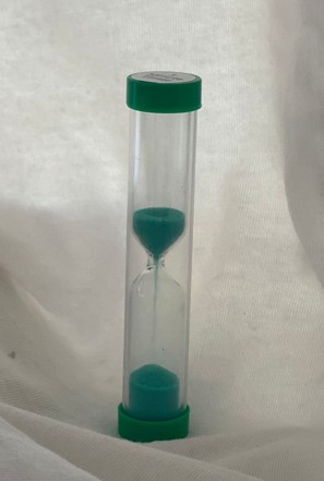 Rellotge de sorra de 1 minut verd