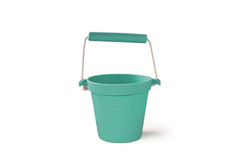 Cubo verde de silicona