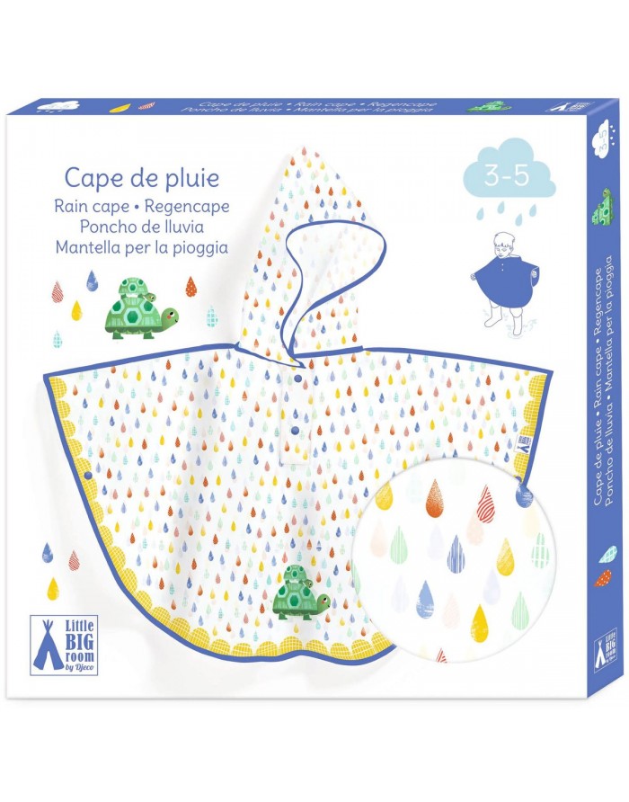 Poncho de lluvia tortugas TXS