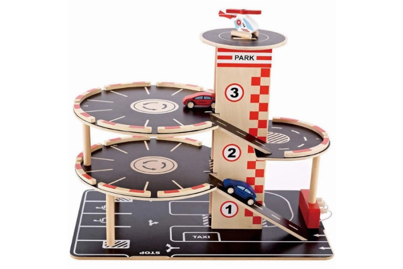 Parking de madera de 4 plantas