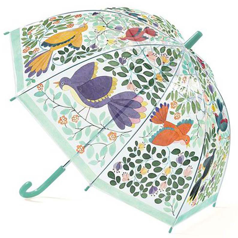 PARAGUAS FLORES Y PAJAROS