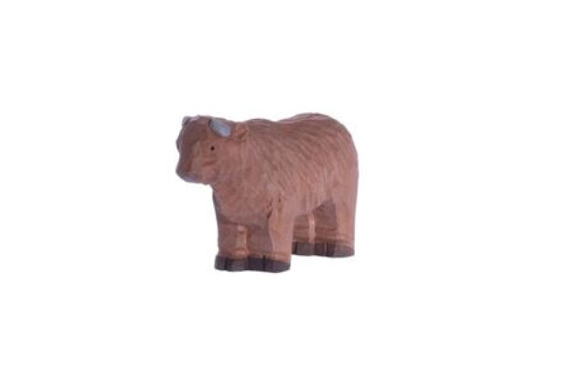 Vaca de las tierras altas de madera Wudimals