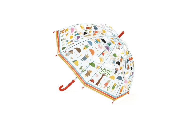 Paraguas bajo la lluvia