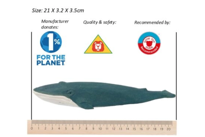 Ballena Azul de madera Wudimals