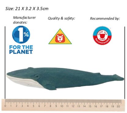 Ballena Azul de madera Wudimals