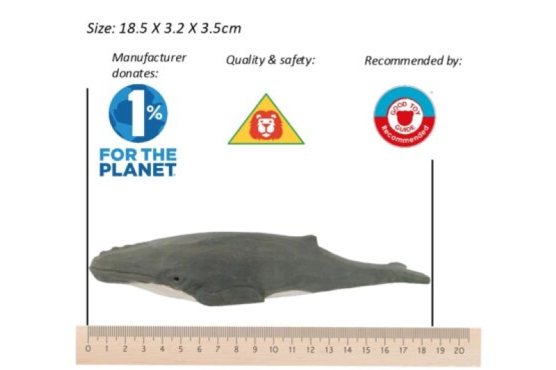 Balena geperuda de fusta Wudimals