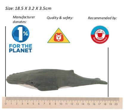 Ballena jorobada de madera Wudimals