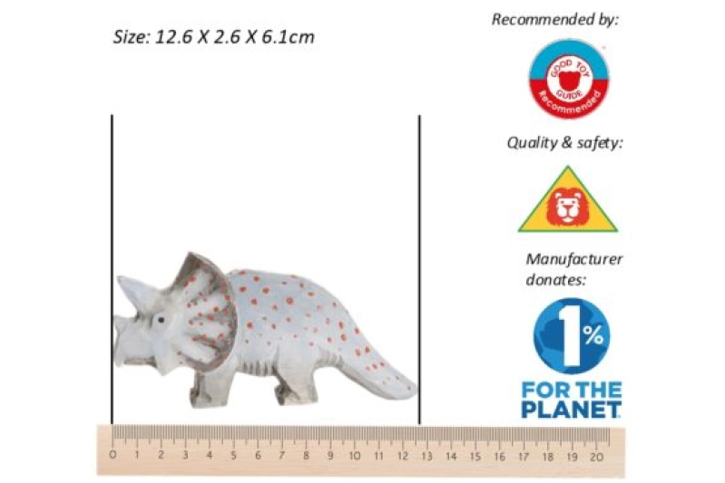 Triceratops de madera Wudimals
