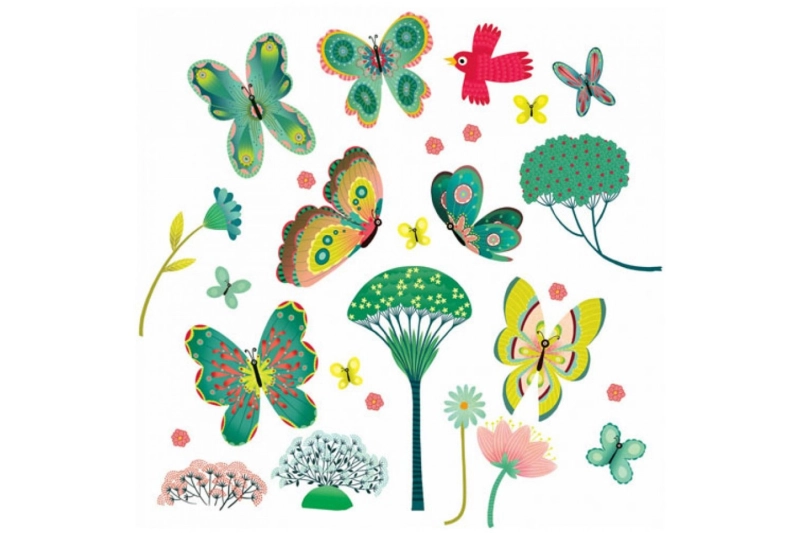 STICKERS PER LA FINESTRA PAPALLONES