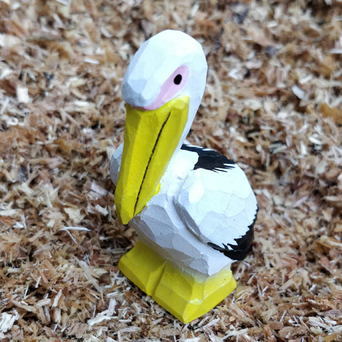 Pelícano de madera Wudimals