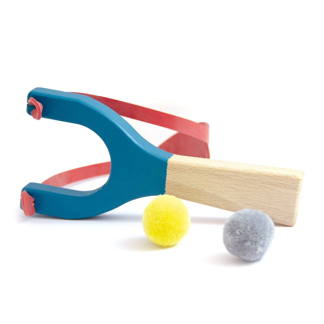 Tiraxines Llança pompons de fusta