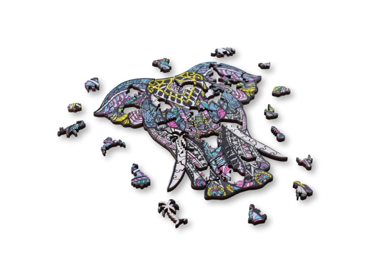 PUZLE ANIWOOD ELEFANT 124 peces