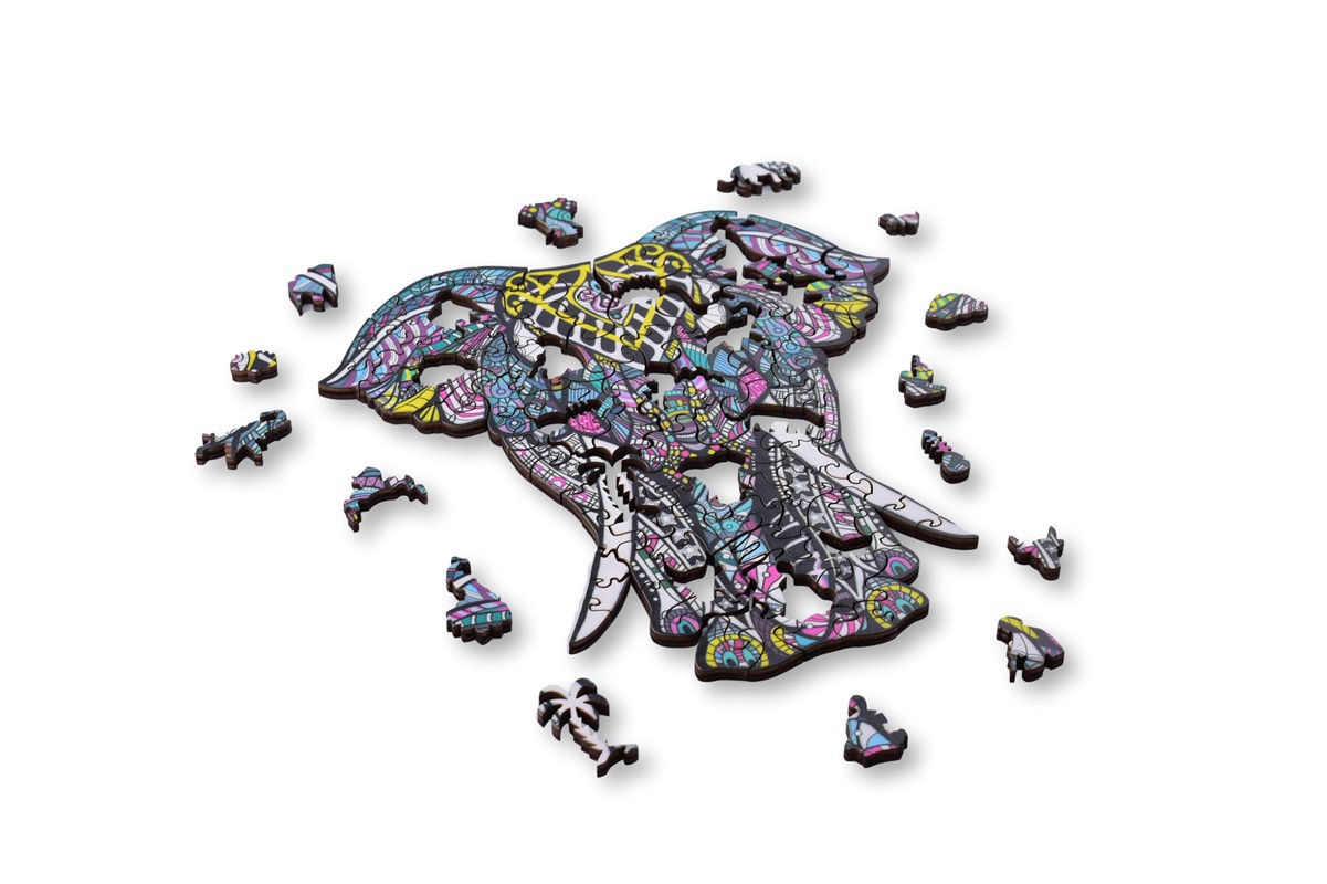 PUZLE ANIWOOD ELEFANT 124 peces