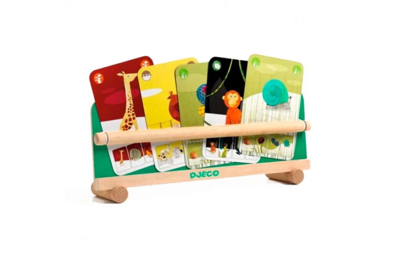 Porta cartas de mesa de madera