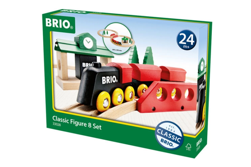 Set de 8 figuras de tren tradicional