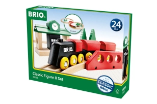 Set de 8 figuras de tren tradicional