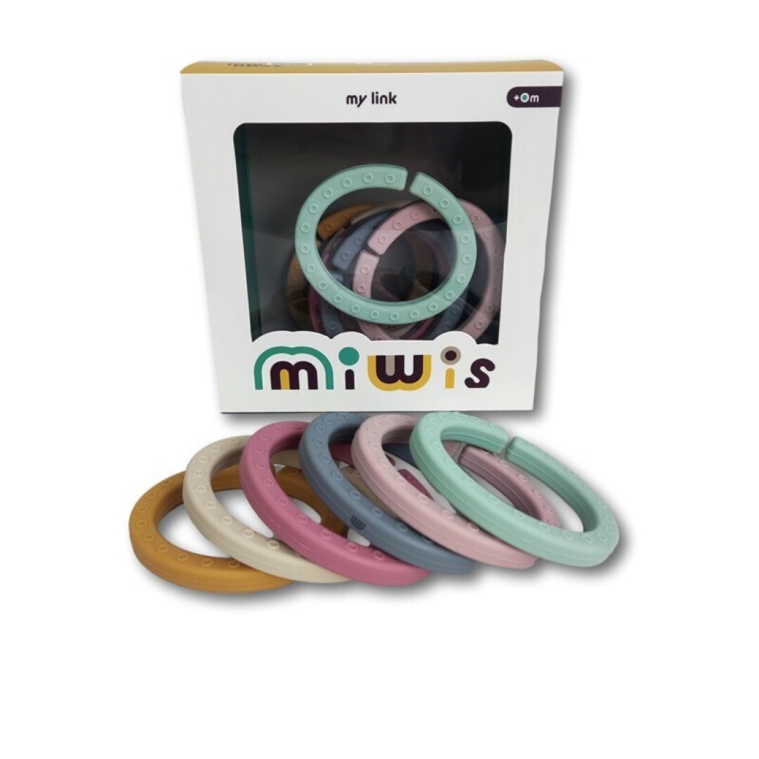 Anelles mossegadores silicona tons pastel