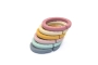 Anelles mossegadores silicona tons pastel