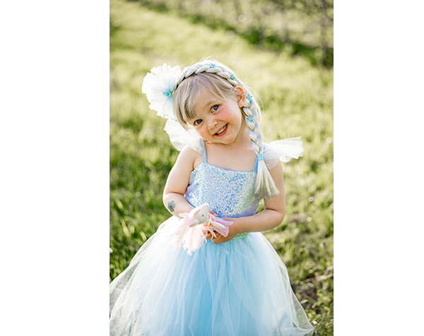 Diadema trena Princesa del gel