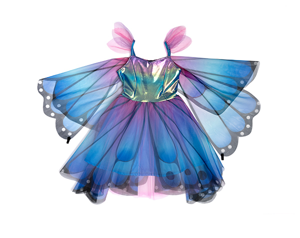 Disfressa de Papallona amb Ales Blau-Violet, T 3-4