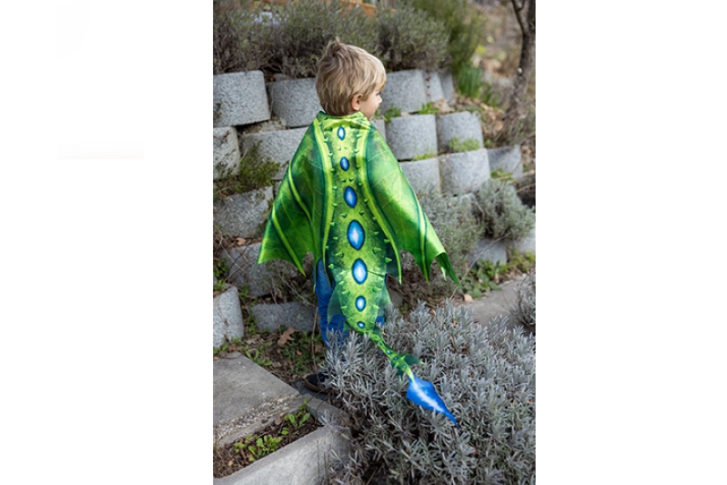 Capa de Drac Llegendari amb Ales Suaus i Màscara,