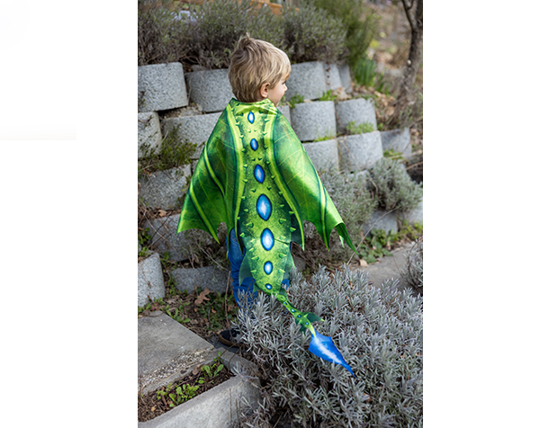 Capa de Drac Llegendari amb Ales Suaus i Màscara,