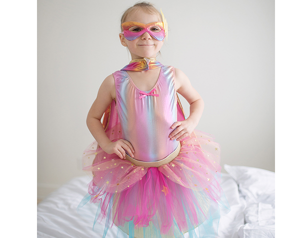 Capa Super-Duper amb Tutu i Màscara, talla 4-6