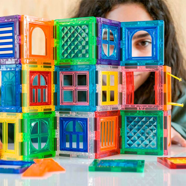 40 piezas magnéticas ventanas Imanix de Braintoys