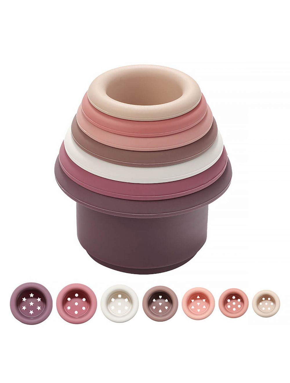 Gots apilables silicona tons càlids