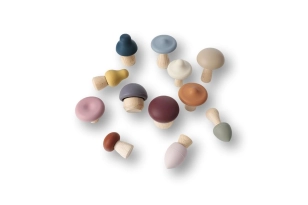 Champiñones de madera i silicona 24u