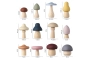 Champiñones de madera i silicona 24u