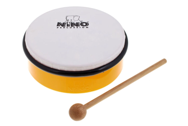 Tambor de mano de madera Rohema