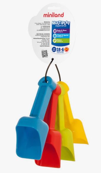 Set de 4 pales farineres petites