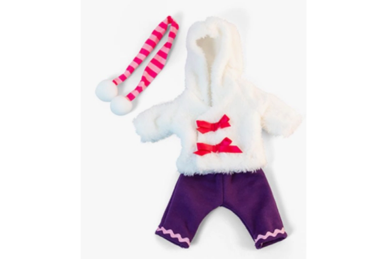 Conjunto frio pelo blanco 32cm