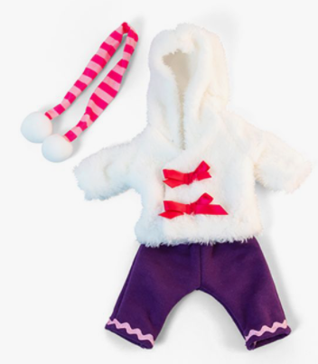 Conjunto frio pelo blanco 32cm