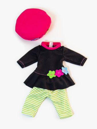 CONJUNTO DE FRIO CON MALLA DE RAYAS 32cm