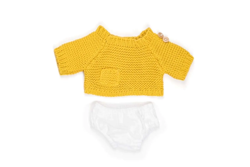 Conjunto de jersey y braguitas de pañal 32cm