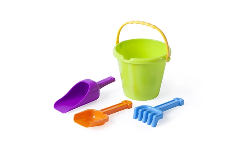SET PLAYA: CUBO, PALA, RASTRILLO Y PALA FARINERA