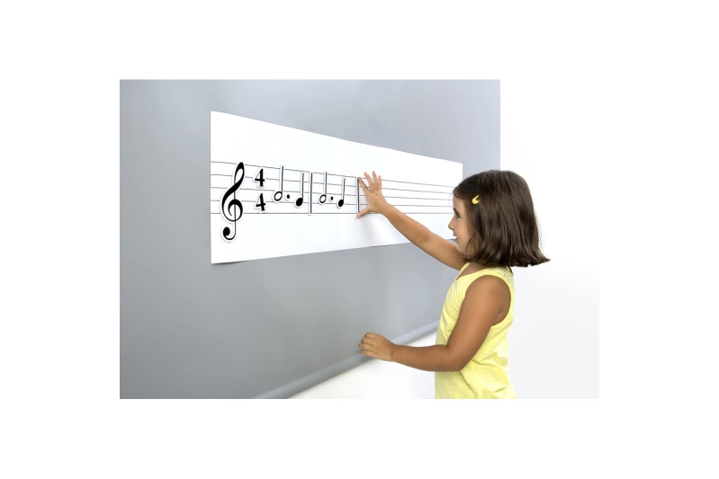 Pissarra pentagrama magnètica amb 85 figures music
