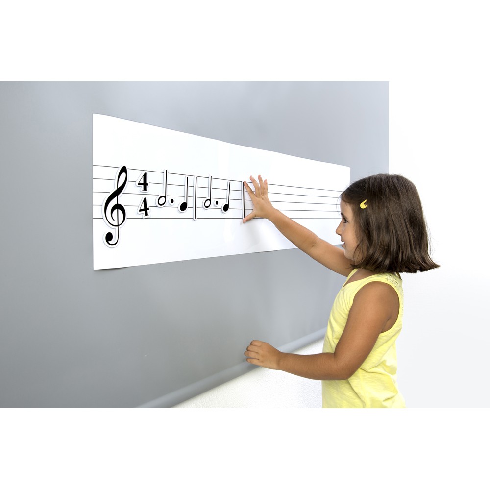 Pissarra pentagrama magnètica amb 85 figures music