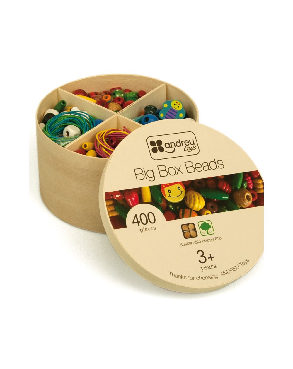 Perlas de madera (400 pz.)