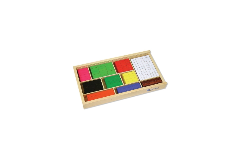 Regletas numéricas cuisenaire 308 piezas de madera
