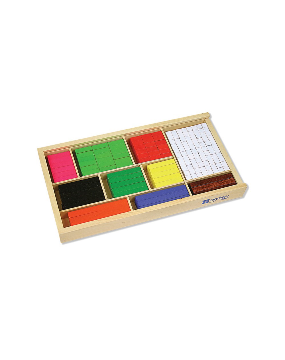 Reglets numèrics Cuisenaire 308 peces de fusta