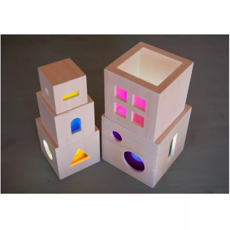 Cubs translúcids apilables