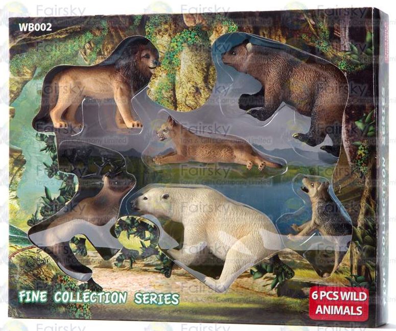 Pack de 6 animals salvatges