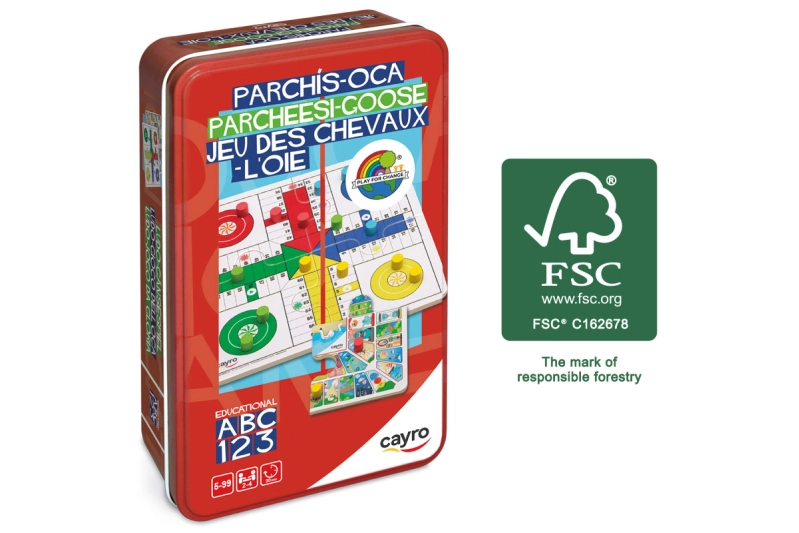 Parxís i Oca en caixa de metall