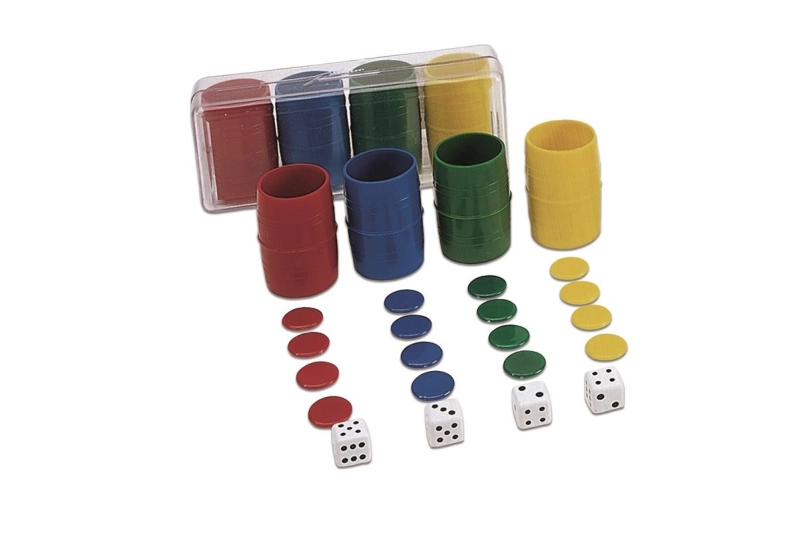 Accesorios de parchís para 4 jugadores