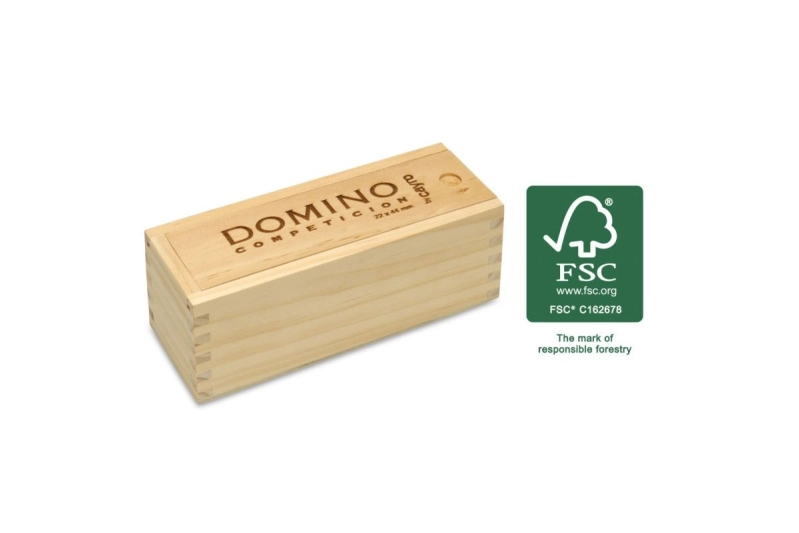 Domino competición caja de madera